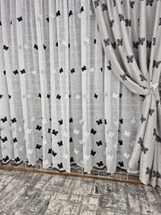 Set perdea si draperie cu fluturi gri - CASABLANCA Set perdea si draperie cu fluturi gri Casa Blanca Curtains & Drapes 350.00 CASABLANCA  CASABLANCA