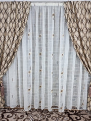 Draperie Blackout Crem cu Maro - Eleganță în Designul Tău-model Radu - CASABLANCA Draperie Blackout Crem cu Maro - Eleganță în Designul Tău-model Radu CASABLANCA Curtains & Drapes 45.00 CASABLANCA  CASABLANCA