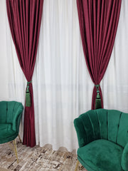 Set 2 Canafi Decorativi Verzi - Detaliul Perfect pentru Draperiile Tale
