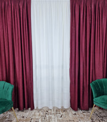 Draperie bordo varianta mai usoara a catifelei - CASABLANCA Draperie bordo varianta mai usoara a catifelei Casa Blanca Curtains & Drapes 45.00 CASABLANCA  CASABLANCA