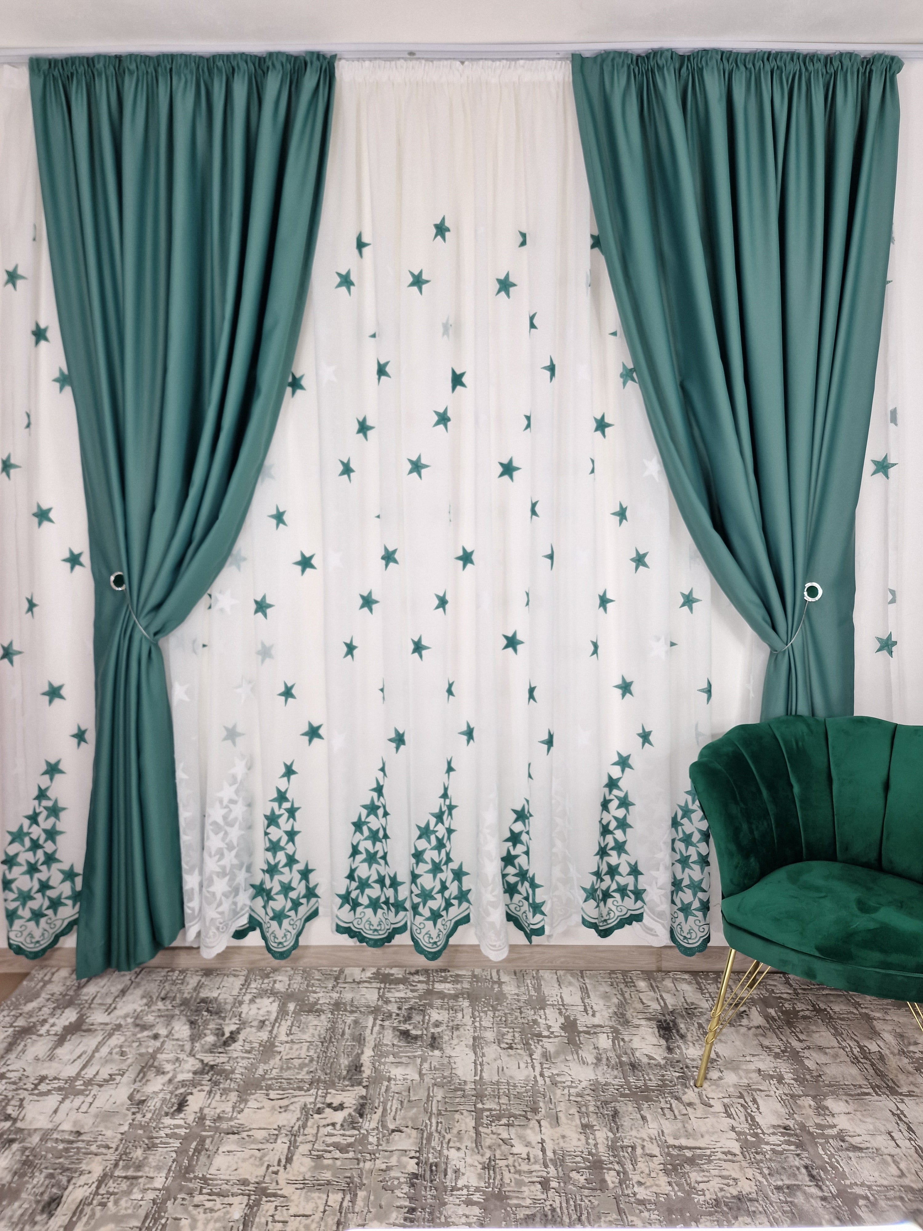 Draperie verde uni, 100% opaca - CASABLANCA Draperie verde uni, 100% opaca CASABLANCA  50.00 CASABLANCA  CASABLANCA