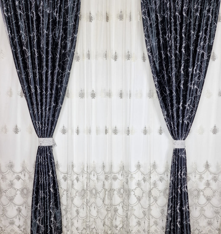 Set perdea si draperie Sandra - CASABLANCA Set perdea si draperie Sandra CASABLANCA  840.00 CASABLANCA 8metriperdeacu6metridraperiepentrusinagaleriede4-5 CASABLANCA