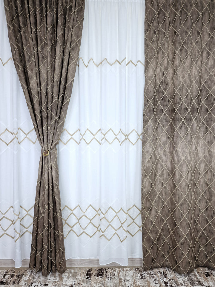 Draperie bej romb - CASABLANCA Draperie bej romb Casa Blanca Curtains & Drapes 55.00 CASABLANCA  CASABLANCA
