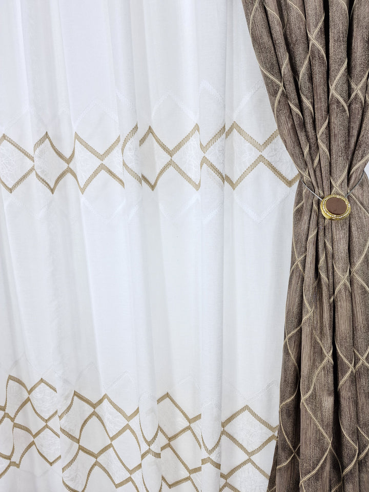 Draperie bej romb - CASABLANCA Draperie bej romb Casa Blanca Curtains & Drapes 55.00 CASABLANCA  CASABLANCA