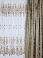 Perdea borangic cu broderie bej: Elegan?a ?i rafinament în locuin?a ta - CASABLANCA Perdea borangic cu broderie bej: Elegan?a ?i rafinament în locuin?a ta CASABLANCA  80.00 CASABLANCA  CASABLANCA