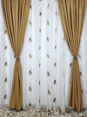 Perdea Sable Albă cu Frunze Maro - Eleganță Naturală în Designul Tău, Model Puma - CASABLANCA Perdea Sable Albă cu Frunze Maro - Eleganță Naturală în Designul Tău, Model Puma CASABLANCA  40.00 CASABLANCA  CASABLANCA