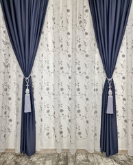 Set 2 Canafi Decorativi Gri - Detaliul Perfect pentru Draperiile Tale
