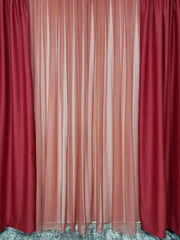 Draperie simpla rosie blackout 90%
