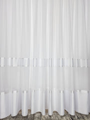 Perdeaua Edera Alba din In Bamboo - Eleganta Naturala