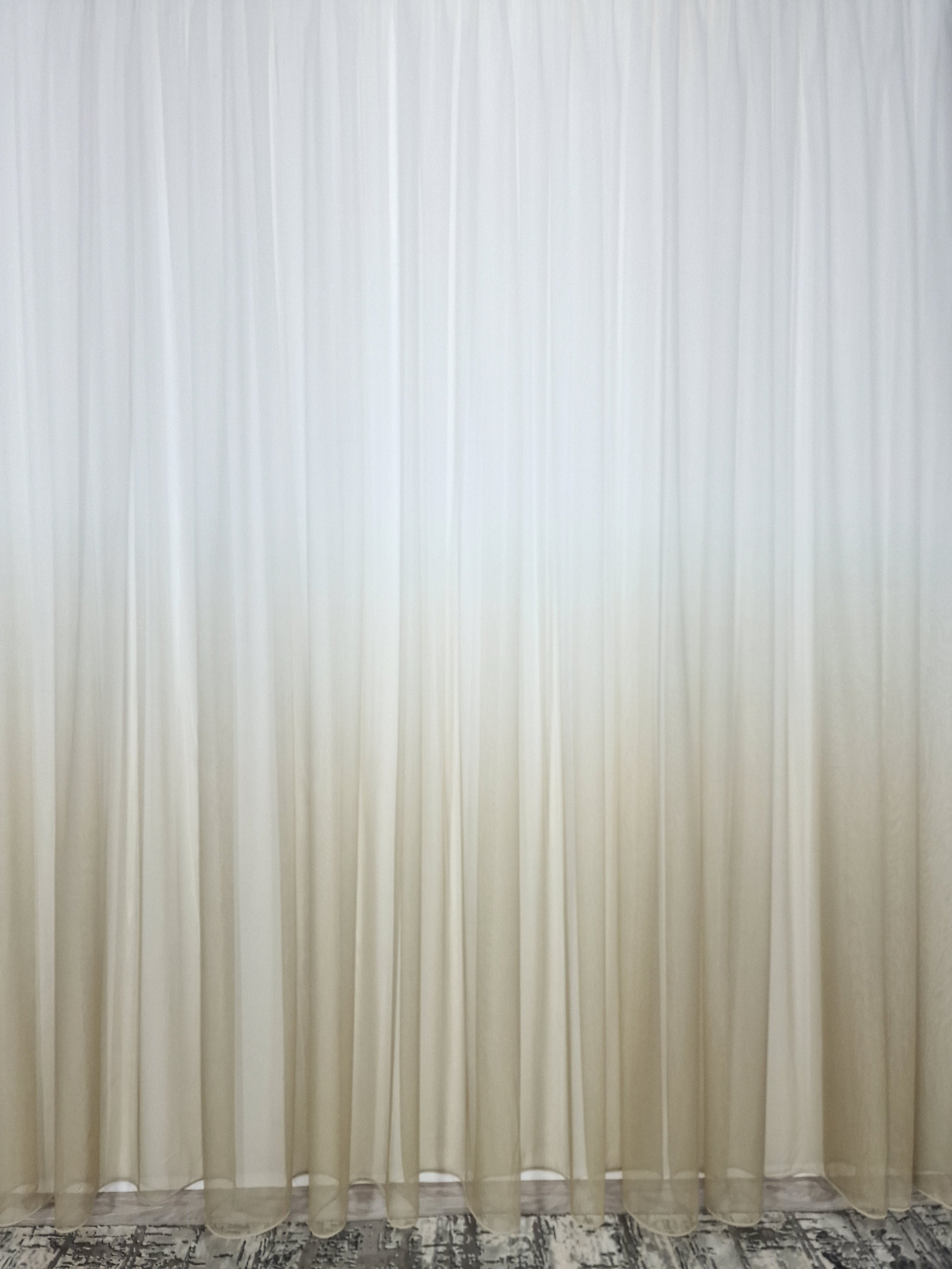 Set Florida: Perdea bamboo degrade si draperie cafea cu lapte blackout 98%