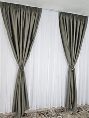 Draperie Tip Hotel Blackout Total 98%-Gri Verzui