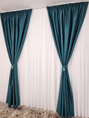 Draperie tip Hotel Simpla Turcoaz Blackout Total 100%