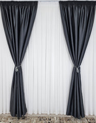 Draperie Tip Hotel Blackout Total 100%-Gri Inchis