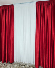 Draperie la reducere soft rosie, varianta mai usoara a catifelei, ieftina la preț avantajos, stoc limitat