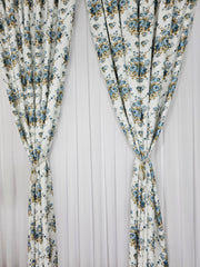 Set Perdea si Draperie cu Imprimeu Floral Emin