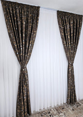 Draperie Prestige Blackout 98% Maro cu Insertii