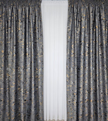Draperie Prestige Blackout 90% Gri Mediu cu Insertii