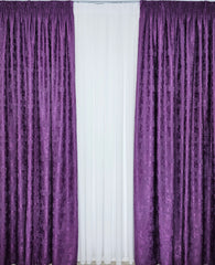 Draperie Venti mov texturată cu aspect de vopsea decorativă