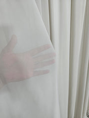 Perdea gri voal premium Jorjet, material plin, moale si placut la atingere