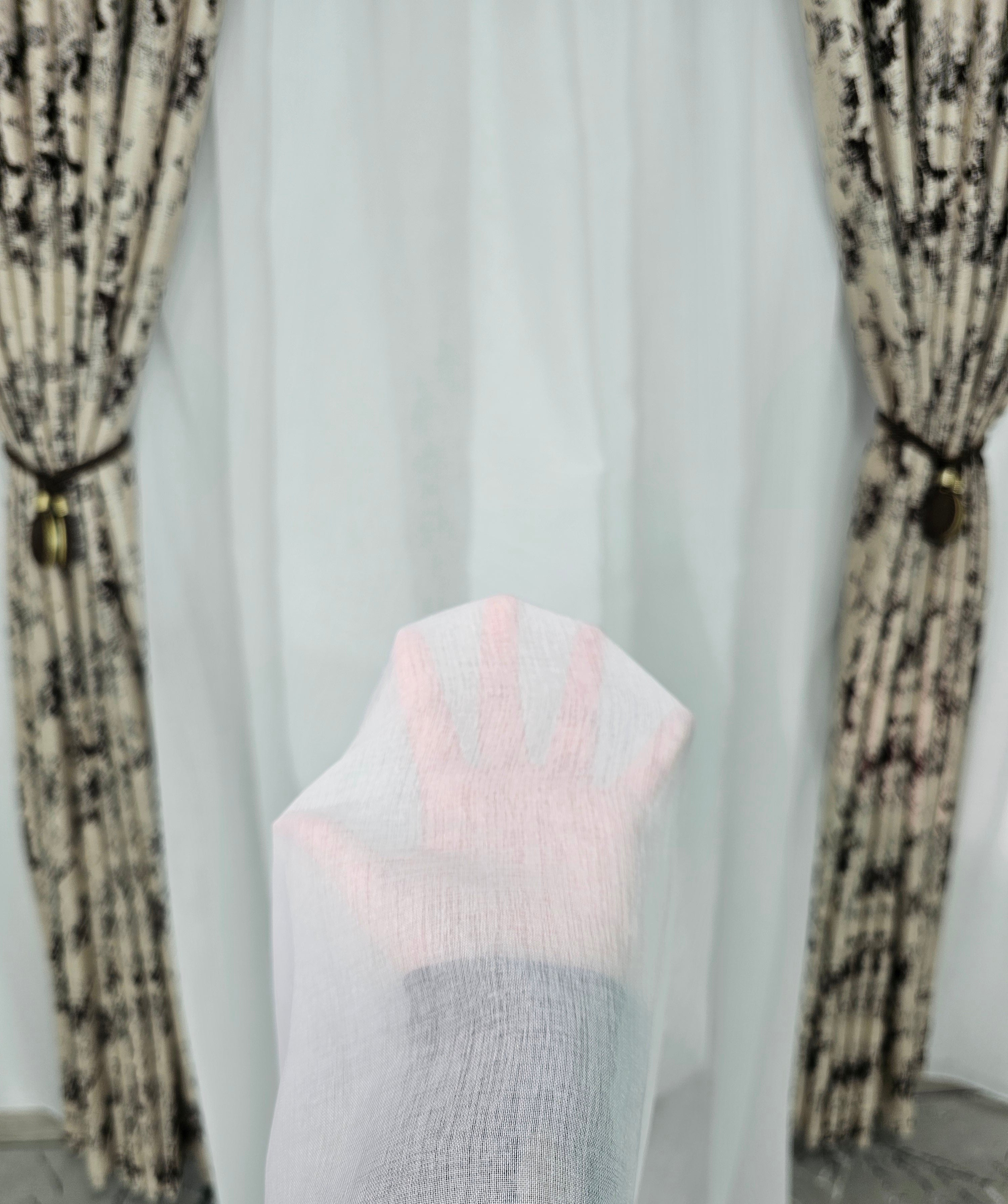 Set Maria: perdea tip in cu draperie blackout 90% model granit