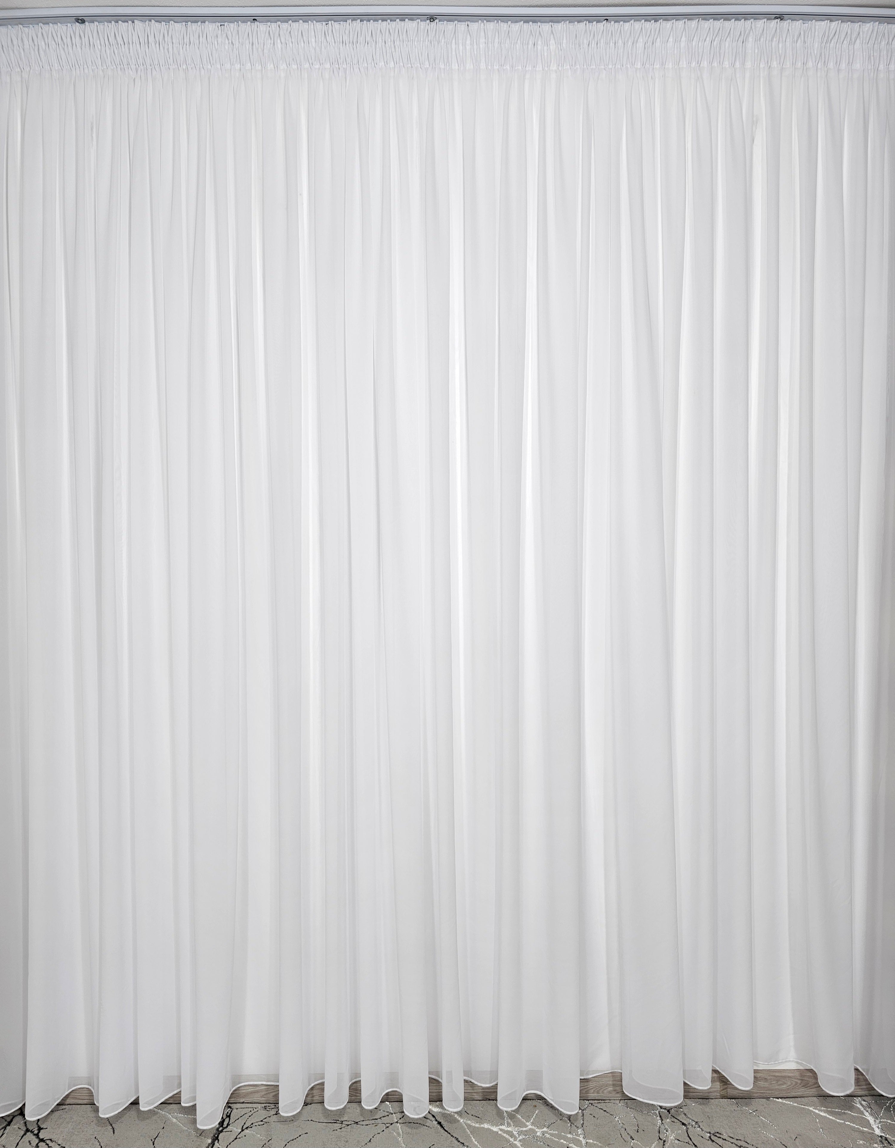 Set Sanda: perdea tip in cu draperie crem maro blackout 80% model travertin