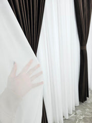 Draperie din Catifea Maro Închis blackout 90%