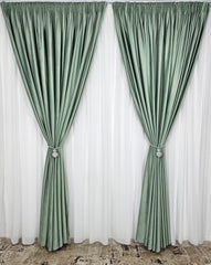 Draperie catifea verde menta 2