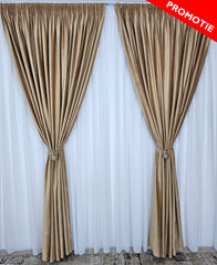Draperie din catifea crem-miere blackout 90%