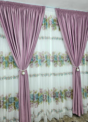 Draperie Catifea Roz Lila Blackout 90% – ideala pentru dormitoare elegante si livinguri luminoase cu canapele crem, gri, alb sau accente pastel si mobilier alb sau lemn natur – confectionata pe comanda