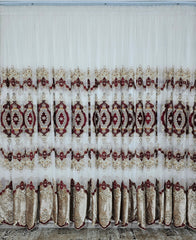 Draperie Petrina din catifea crem 3D