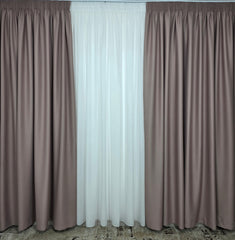 Draperie simpla roz murdar blackout 80%