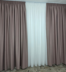 Draperie simpla roz murdar blackout 80%