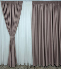 Draperie simpla roz murdar blackout 80%