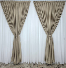 Draperie Crem Latte Catifea blackout 90%