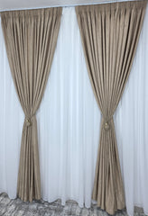 Draperie Lucy crem auriu tip vopsea decorativa capucino