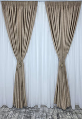 Draperie Lucy crem auriu tip vopsea decorativa capucino
