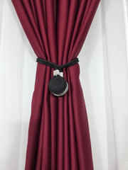 Set magneti cu fir lung, negru material textil(2bucati)