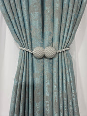 Set magneti cu fir lung bilute, argintiu material textil(2bucati)