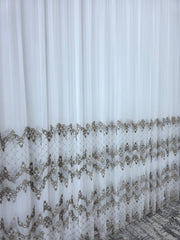 Perdea Pixi Bamboo Cu Broderie