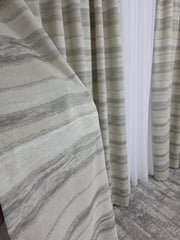 Draperie George semioapca in nuante de crem maro