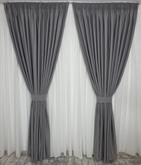 Perdea simpla matase ivory