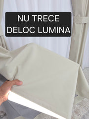 Set Premium Crem Deschis Catifea Usor Lucioasa Blackout Total – Nu Permite Deloc Patrunderea Luminii – Ideal pentru Livinguri si Dormitoare Elegante – Confectionat pe Comanda Casablanca Magazin