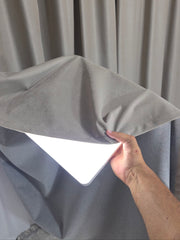 Draperie Grej Inchis Premium Crem Gri Usor Lucioasa Varianta 18b Catifea Garantat Opaca 100% blackout