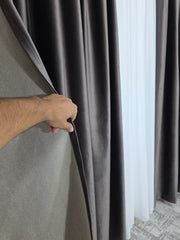Draperie Premium Maro Catifea Garantat Opaca-Nu permite luminii sa treaca
