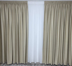 Draperie Venus Din Catifea Sampanie Tip Velura - Ideala Pentru Livinguri Si Dormitoare Luminoase - Confectionata Pe Comanda Casablanca Magazin