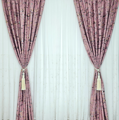 Set 2 Canafi Decorativi Crem Auriu  - Detaliul Perfect pentru Draperiile Tale