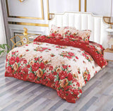 Model Floral cu Rosu