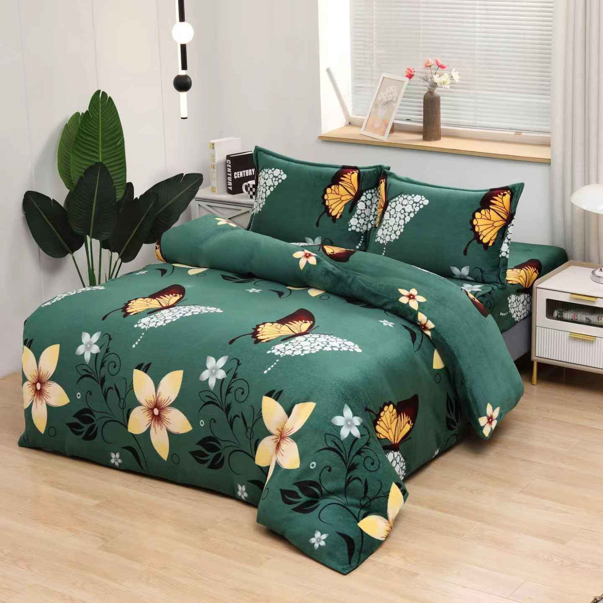 20 De Modele De Lenjerie Cocolino Premium cu Elastic, 4 Piese, pentru Pat Dublu cu Saltea 160x200 sau 180x200 cm – Cearceaf cu Elastic, Husa de Pilota si 2 Fete de Perna 50x70 cm – Material Moale, Pufos si Cald