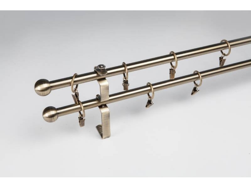 Galerie aurie extensibila pentru perdea si draperie, grosime de 19mm extensibila de la 1.60 metri la 2.90 metri
