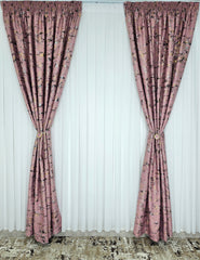 Black Friday Colectia Prestige: Perdea Voal Alb si Draperii Blackout cu Insertii-Roz